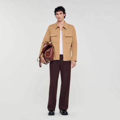 Sandro Zip-up pocket jacket