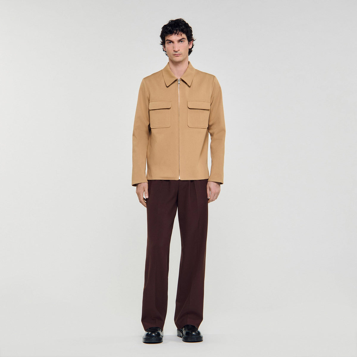 Sandro Zip-up pocket jacket