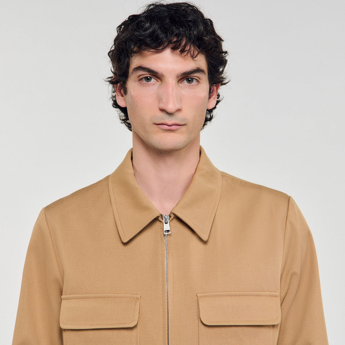 Sandro Zip-up pocket jacket