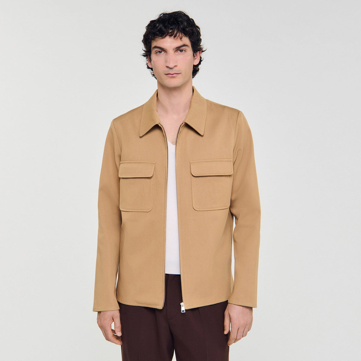 Sandro Zip-up pocket jacket