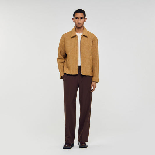 Sandro Woven raffia jacket