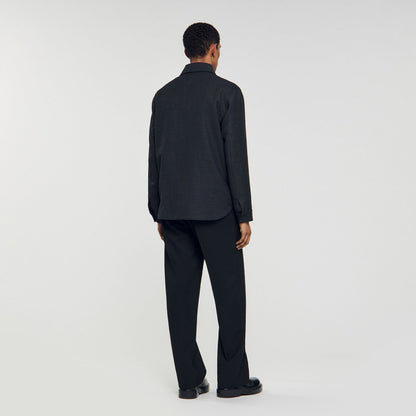 Sandro Wool overshirt with pockets