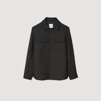 Sandro Wool overshirt with pockets
