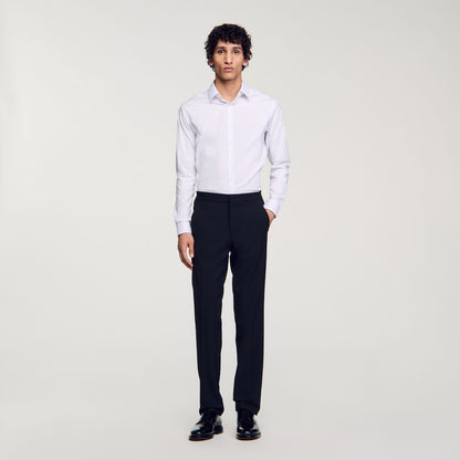 Sandro Fitted stretch cotton shirt