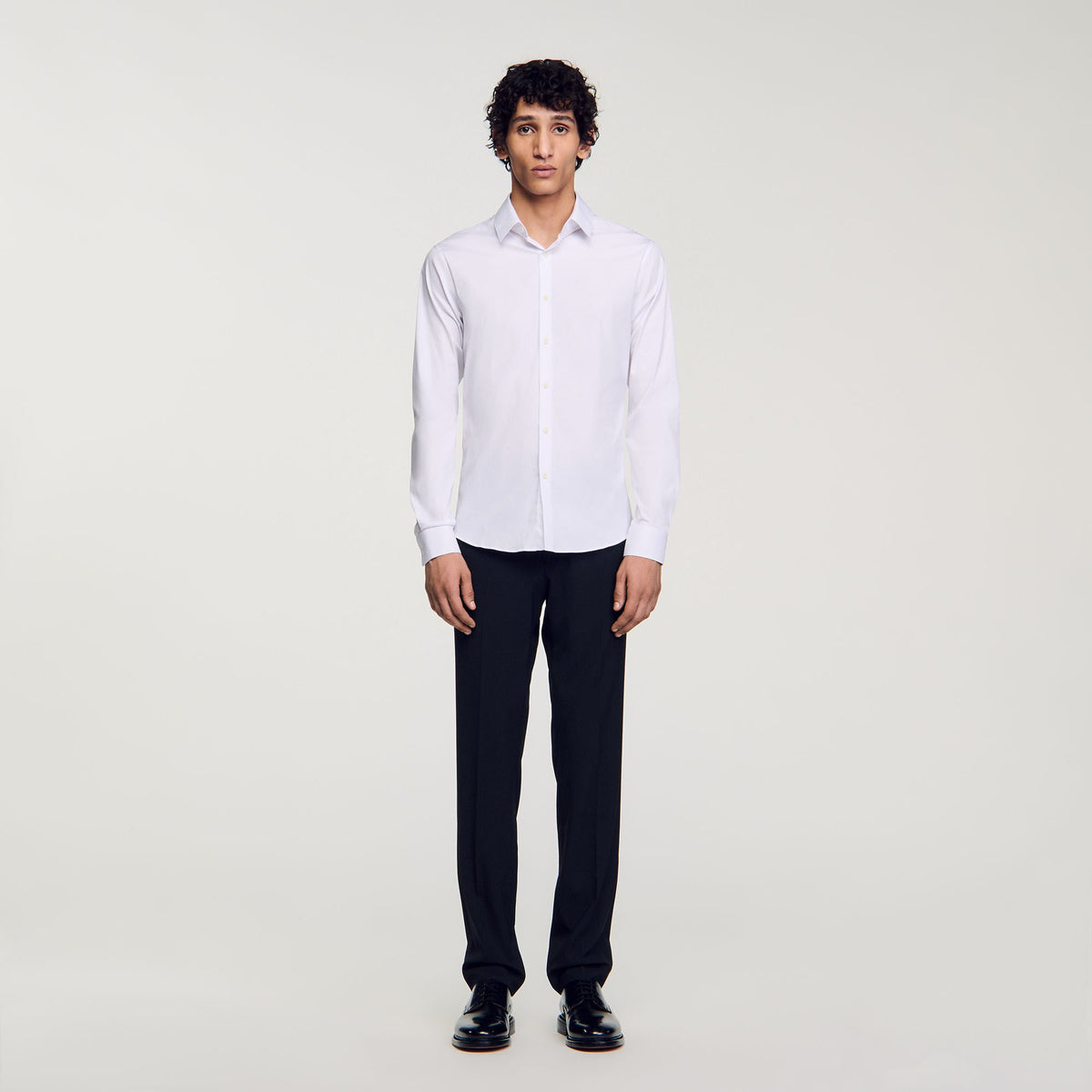 Sandro Fitted stretch cotton shirt