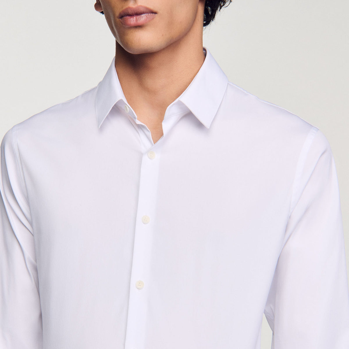 Sandro Fitted stretch cotton shirt