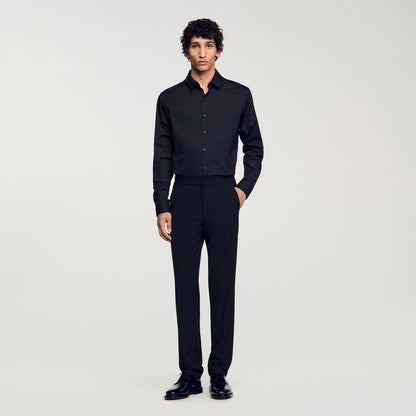 Sandro Fitted stretch cotton shirt