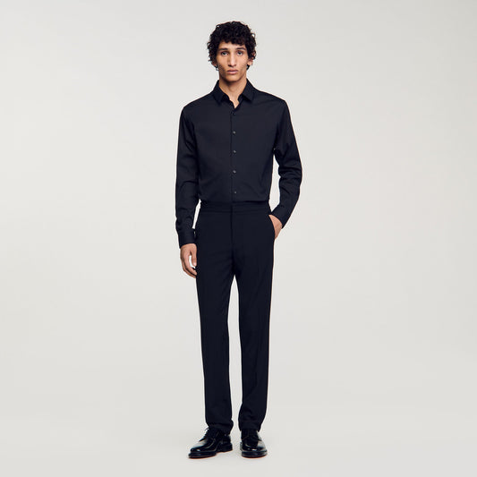 Sandro Fitted stretch cotton shirt