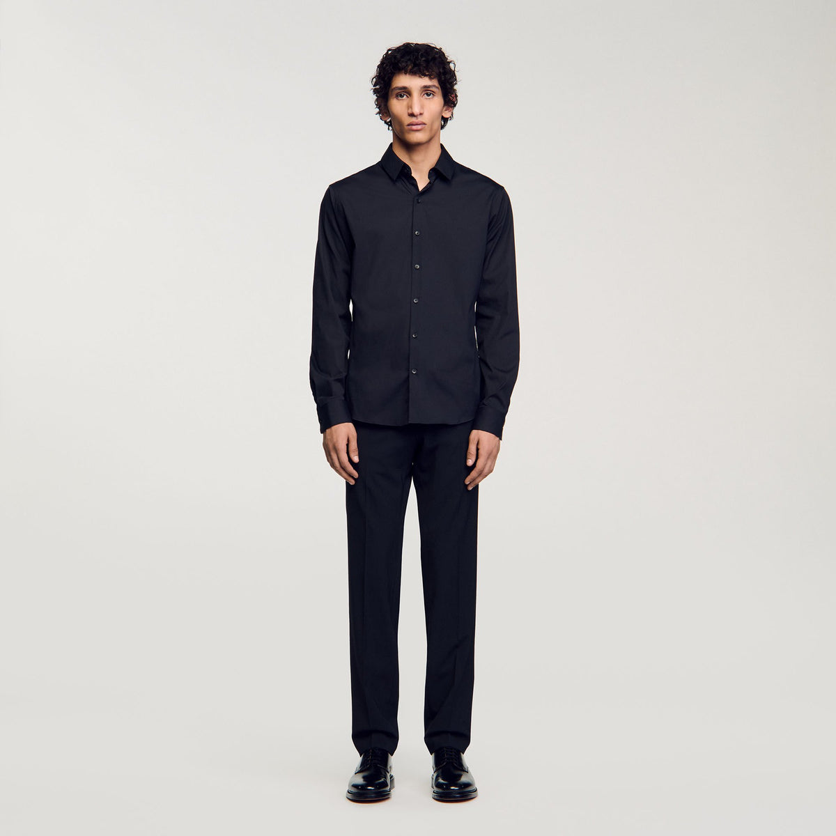 Sandro Fitted stretch cotton shirt