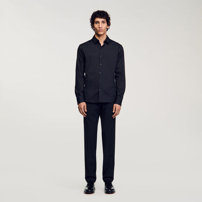 Sandro Fitted stretch cotton shirt