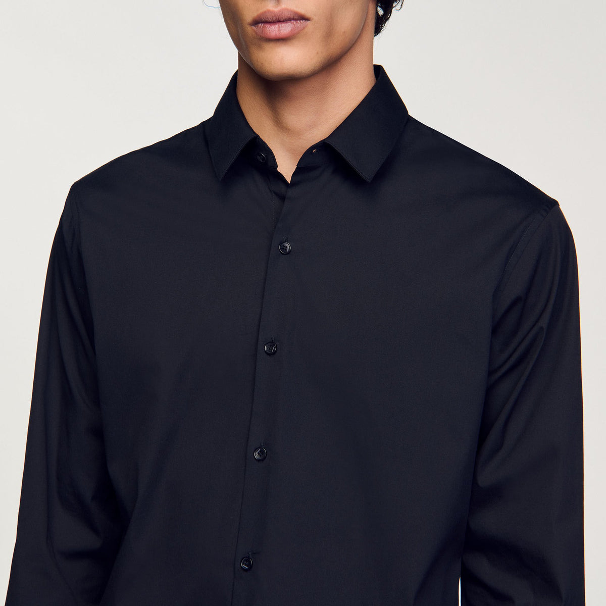 Sandro Fitted stretch cotton shirt
