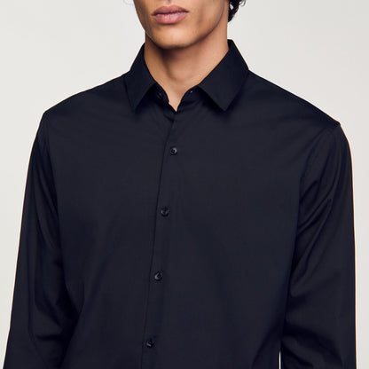 Sandro Fitted stretch cotton shirt