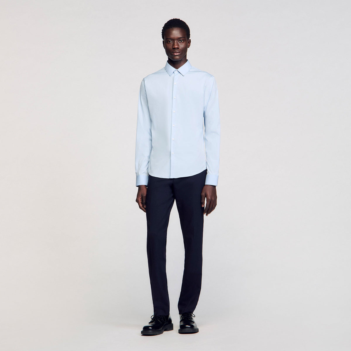 Sandro Fitted stretch cotton shirt