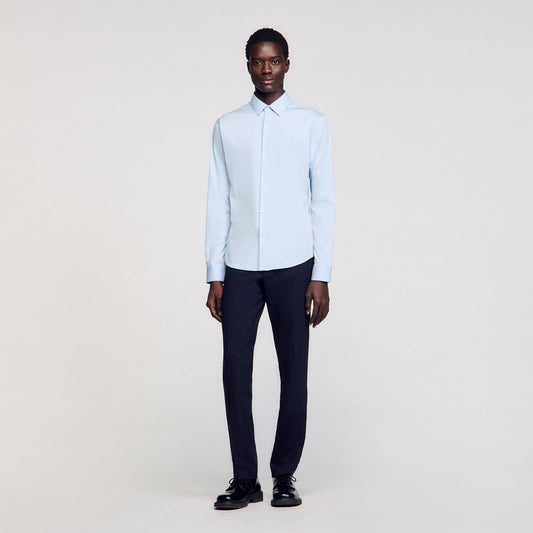 Sandro Fitted stretch cotton shirt