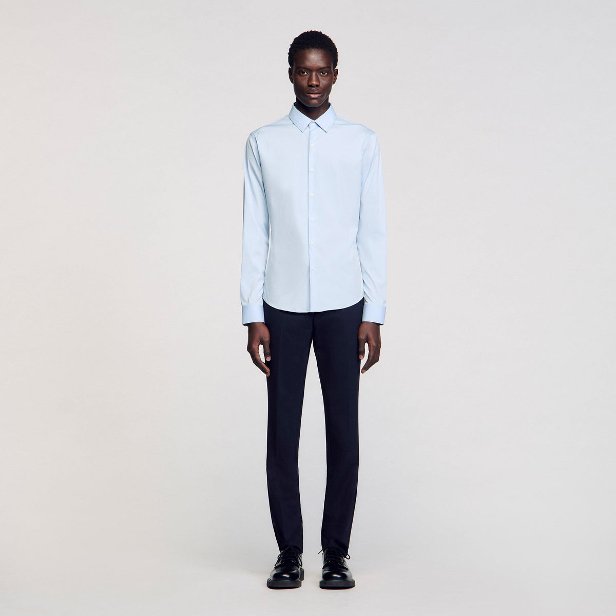 Sandro Fitted stretch cotton shirt