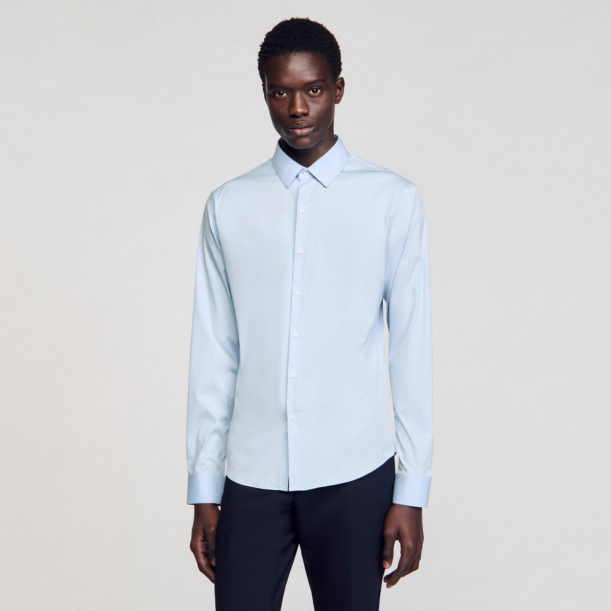 Sandro Fitted stretch cotton shirt