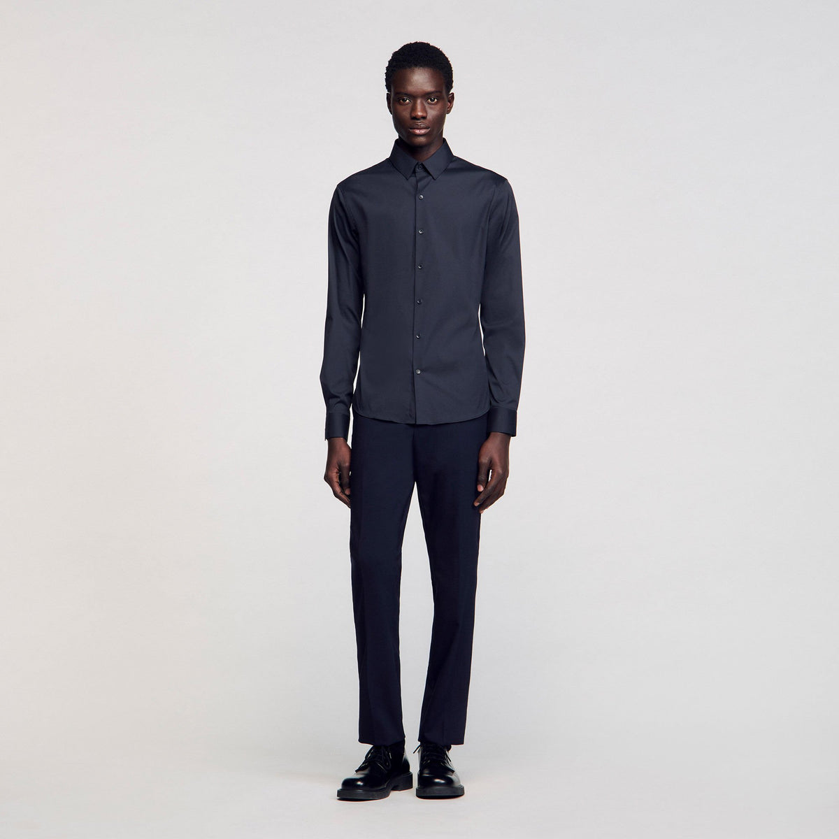 Sandro Fitted stretch cotton shirt