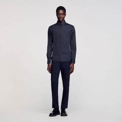 Sandro Fitted stretch cotton shirt