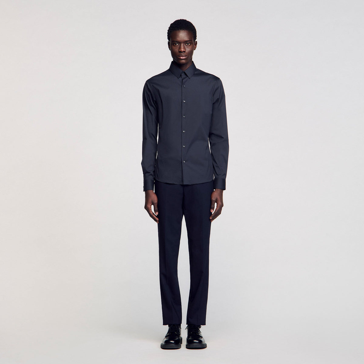 Sandro Fitted stretch cotton shirt