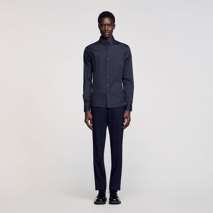 Sandro Fitted stretch cotton shirt