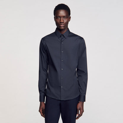 Sandro Fitted stretch cotton shirt