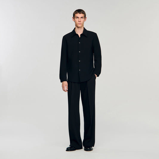 Sandro Long-sleeved jersey shirt