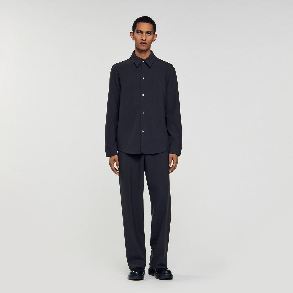 Sandro Long-sleeved jersey shirt