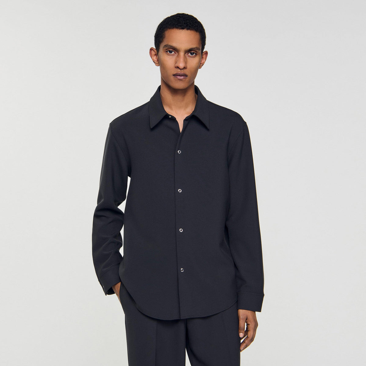 Sandro Long-sleeved jersey shirt