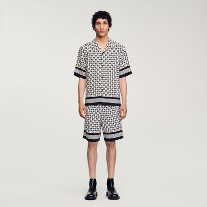 Sandro Square Cross short-sleeved shirt