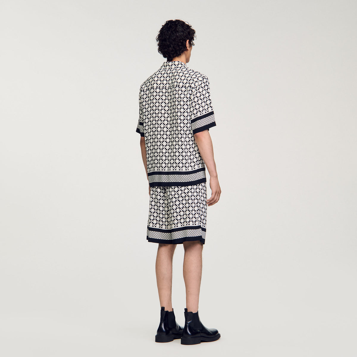 Sandro Square Cross short-sleeved shirt