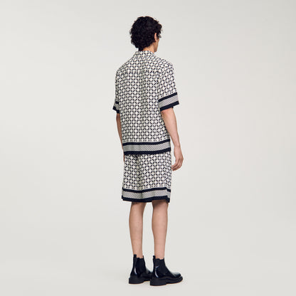 Sandro Square Cross short-sleeved shirt