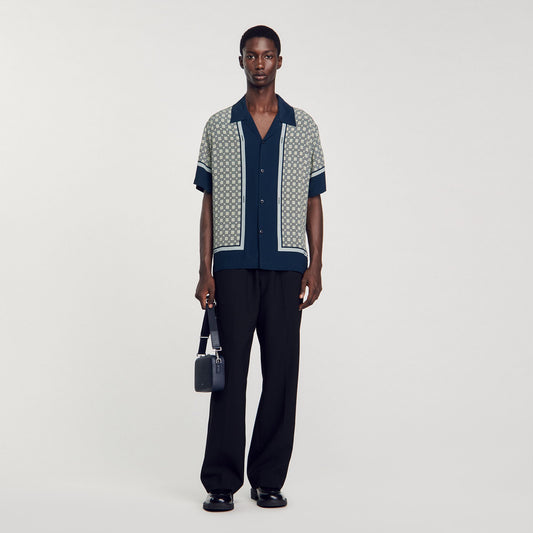 Sandro Short-sleeved patterned shirt