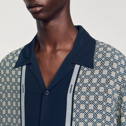 Sandro Short-sleeved patterned shirt