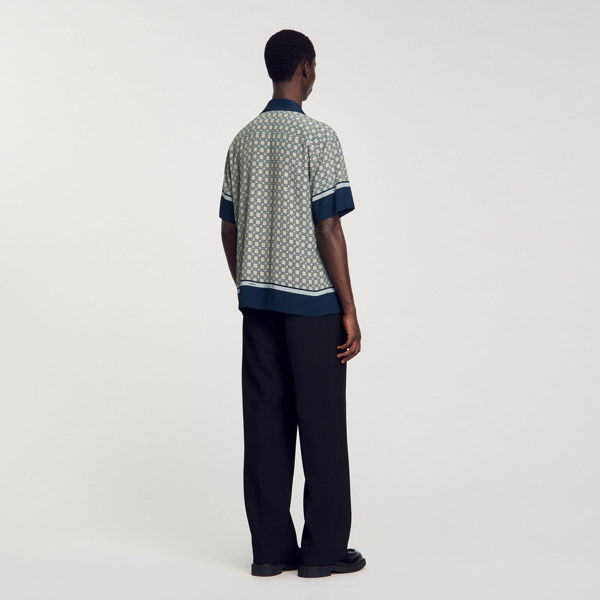 Sandro Short-sleeved patterned shirt