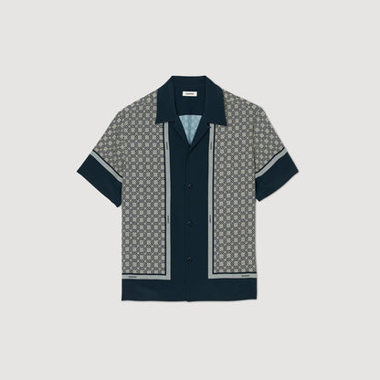 Sandro Short-sleeved patterned shirt