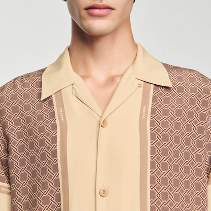 Sandro Short-sleeved patterned shirt