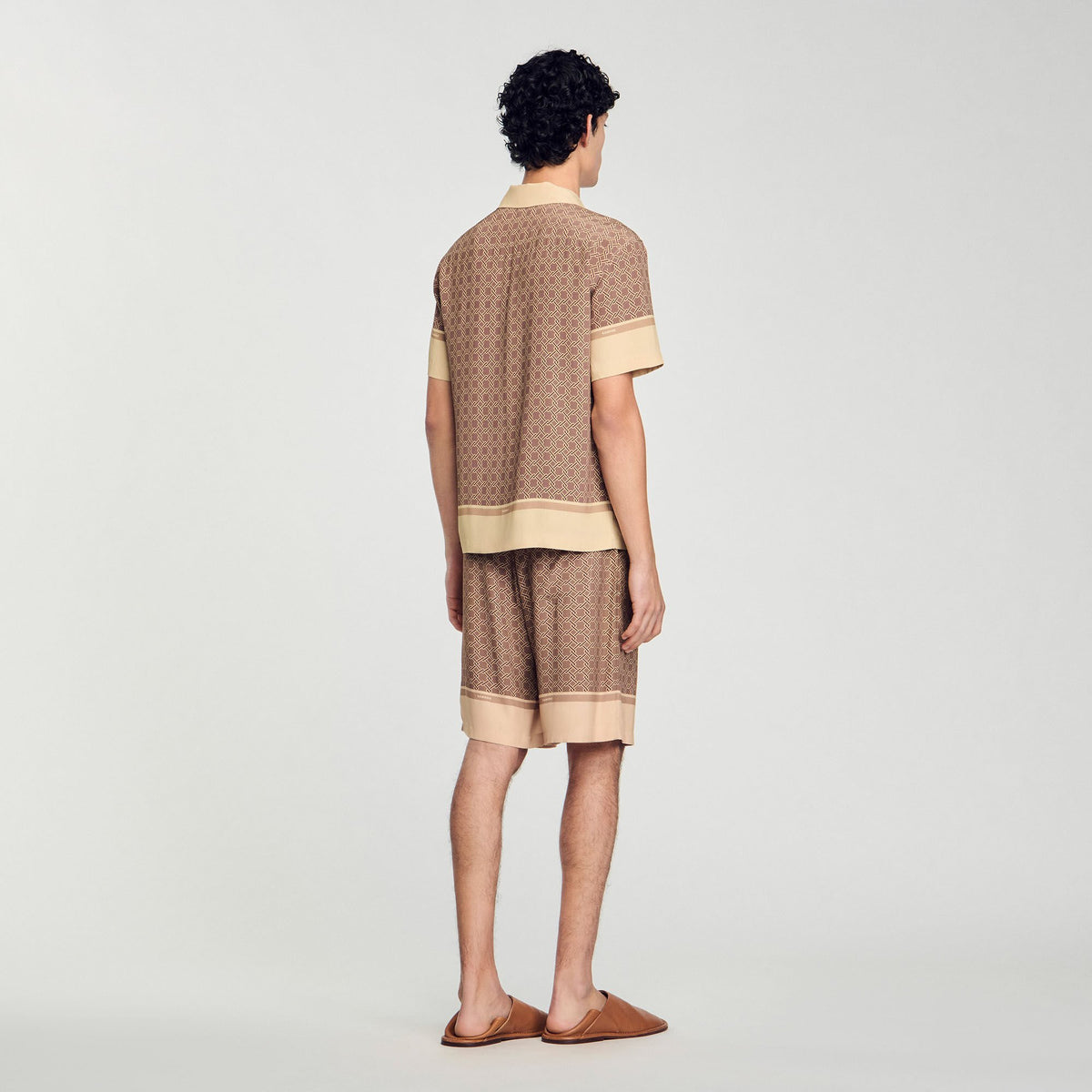 Sandro Short-sleeved patterned shirt
