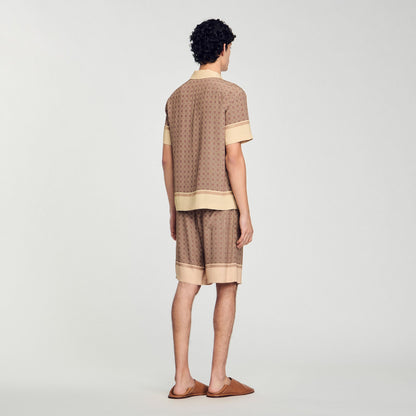 Sandro Short-sleeved patterned shirt