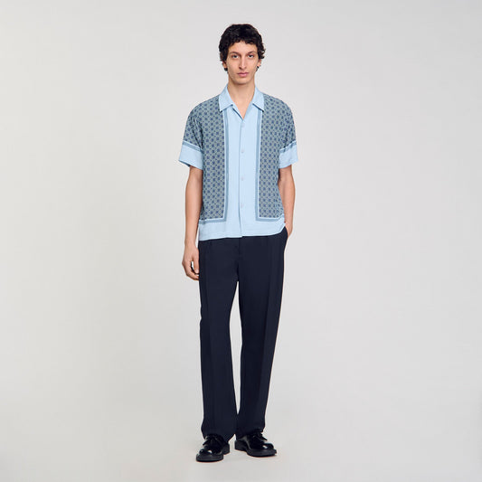 Sandro Short-sleeved patterned shirt