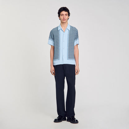 Sandro Short-sleeved patterned shirt