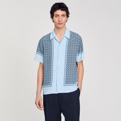 Sandro Short-sleeved patterned shirt