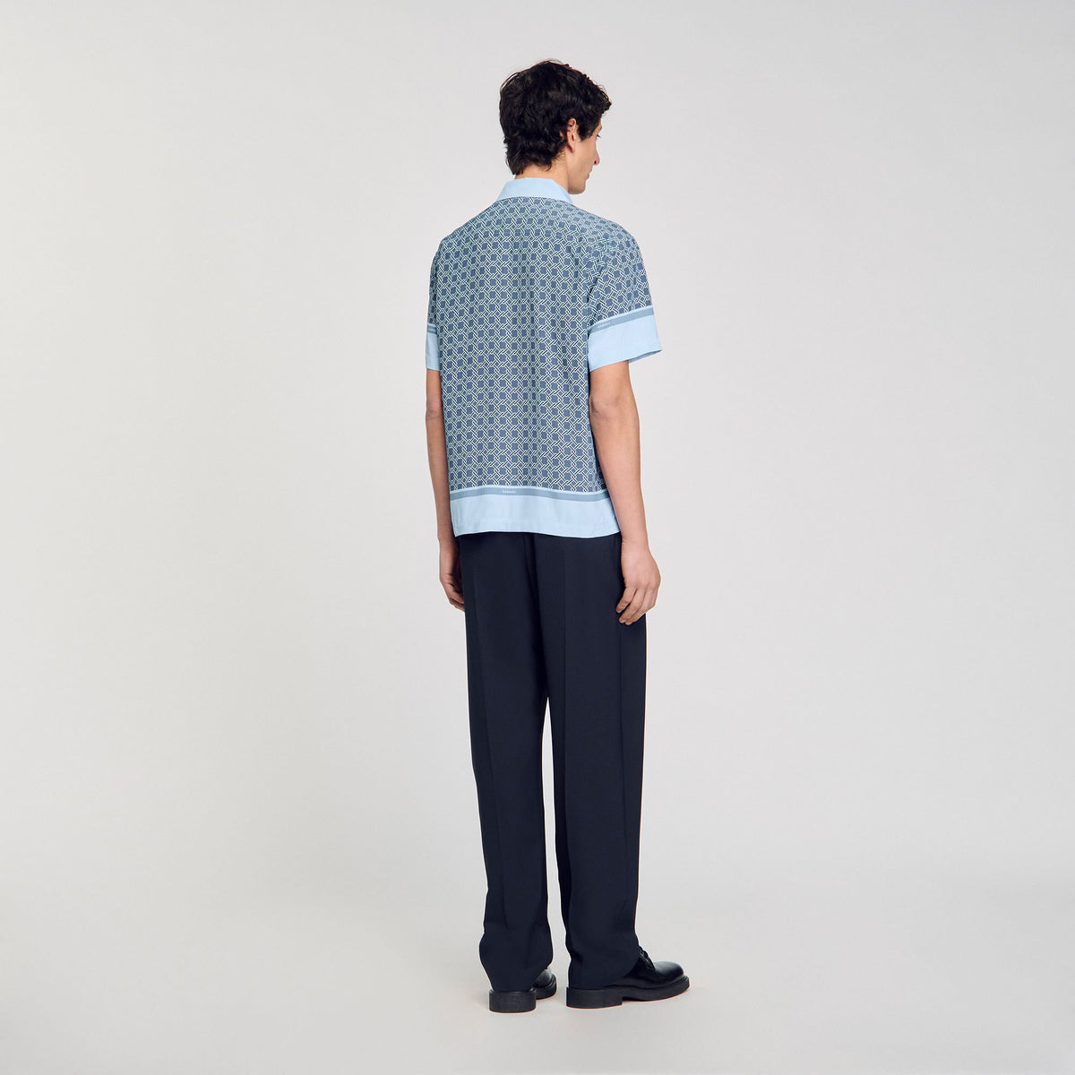 Sandro Short-sleeved patterned shirt