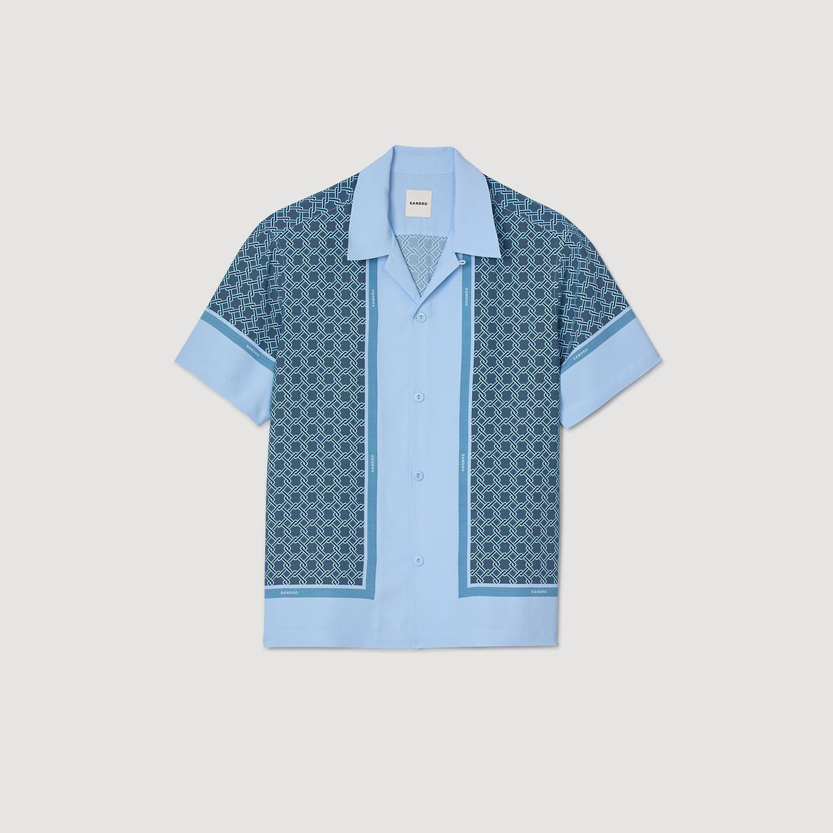 Sandro Short-sleeved patterned shirt