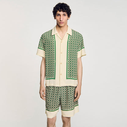 Sandro Short-sleeved patterned shirt