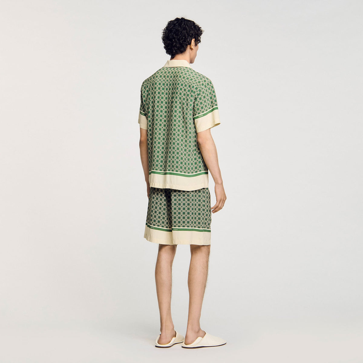 Sandro Short-sleeved patterned shirt