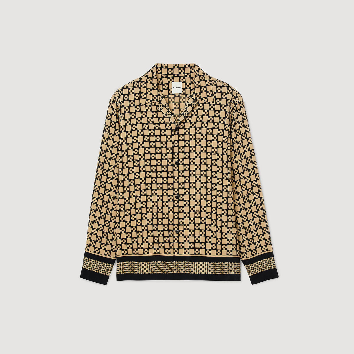 Sandro Printed loose-fit shirt