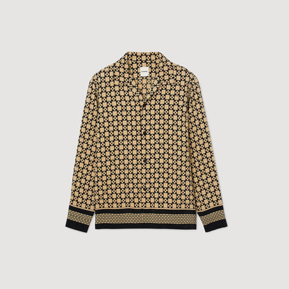 Sandro Printed loose-fit shirt