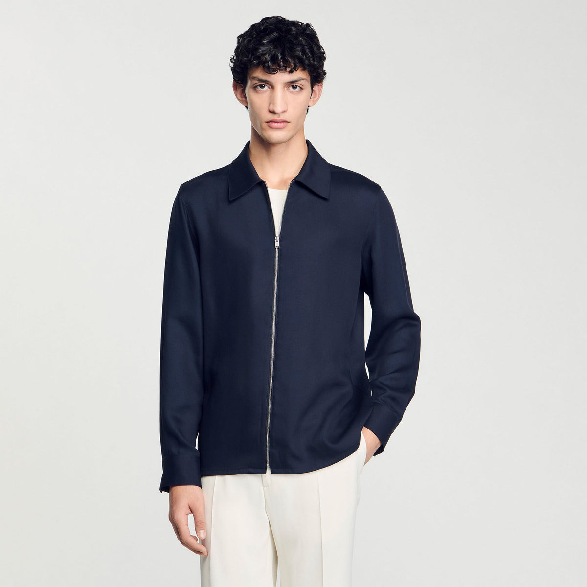 Sandro Zip-up shirt