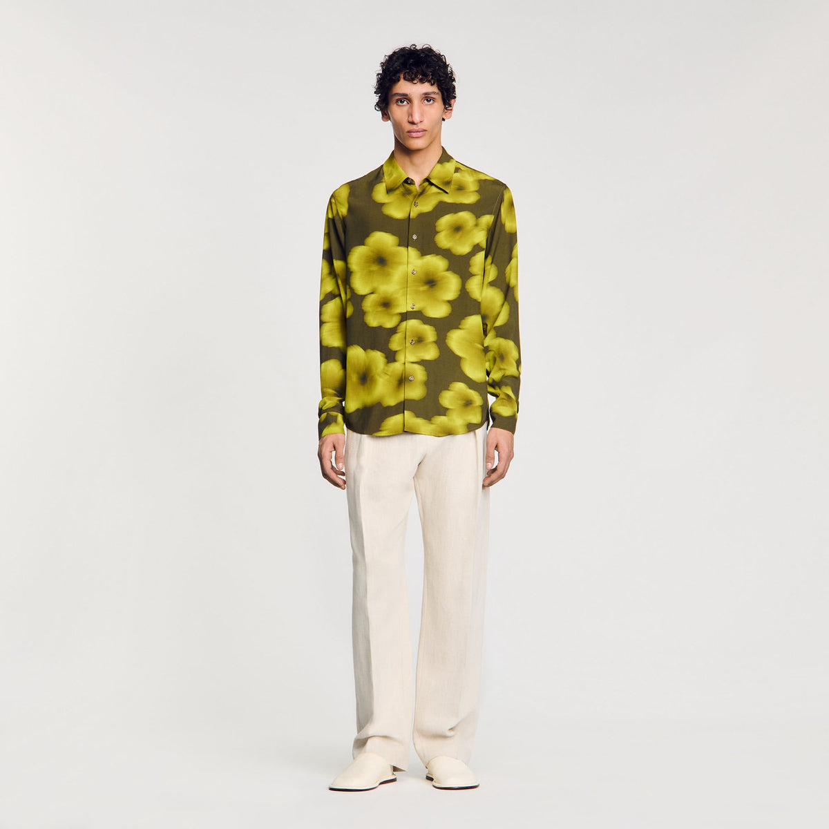 Sandro Loose-fit floral shirt