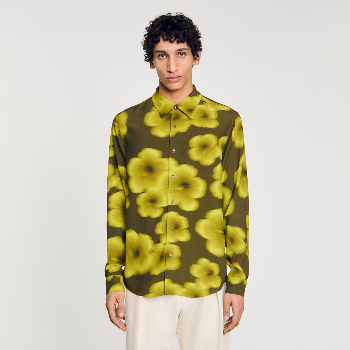 Sandro Loose-fit floral shirt